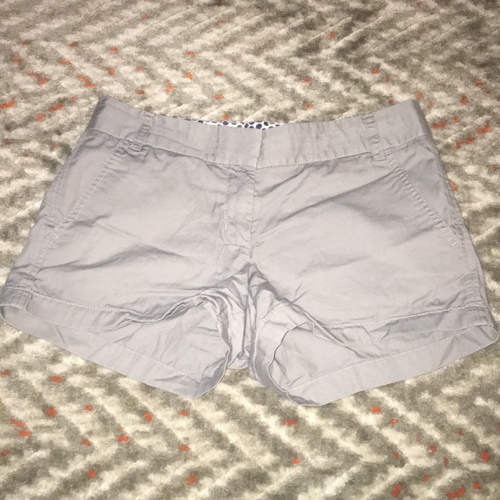 J. Crew Grey 3” Chino Shorts